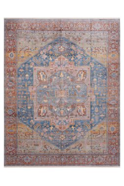 beyaz arkaplanda makine halısı