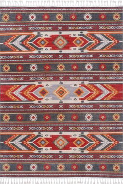 beyaz arkaplanda makine halısı