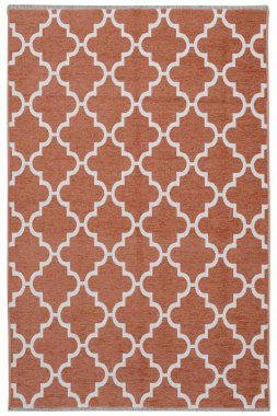 beyaz arkaplanda makine halısı