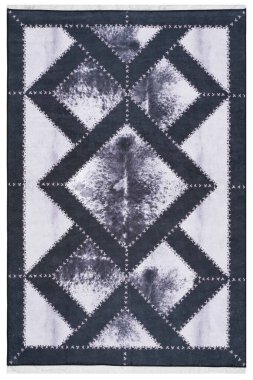 beyaz arkaplanda makine halısı