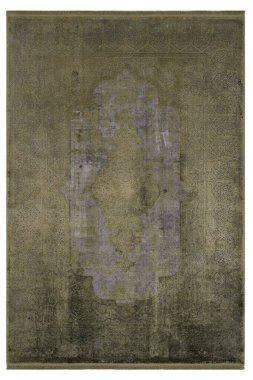 beyaz arkaplanda makine halısı