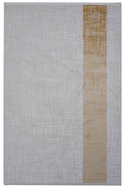 Beyaz arka planda klasik desenli makine halısı.