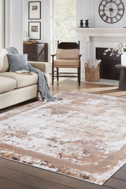 Model oluşturmak için halı kaplı oda resmi