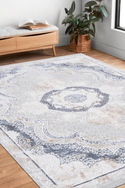 Model oluşturmak için halı kaplı oda resmi