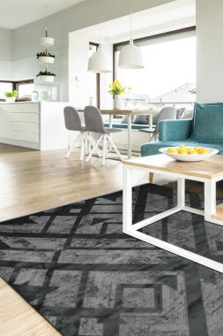 Sahnede konseptli halı maketi fotoğrafı