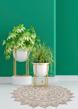 Sahnede konseptli halı maketi fotoğrafı