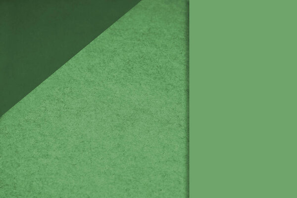 Textured and plain sheet papers forming two triangles and vertical blank rectangle for creative cover designing