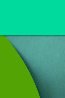 Yaratıcı kapak tasarımı için bir eğri ve boş dikdörtgen oluşturan desenli ve sade kağıtlar