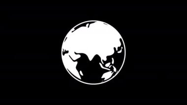 Vektör gezegeni Dünya döngü içinde döner