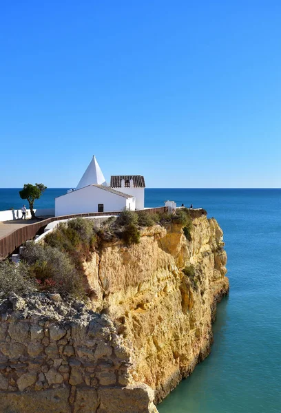 Chapel Nossa Senhora Rocha Our Lady Rock Top Steep Cliff — Stock Photo, Image