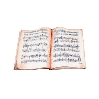 Şefin Skoru suluboya çizimi. Klasik müzik beyaz zemin üzerine izole edilmiş elementler koleksiyonu çizdi. Kartlar için mükemmel tasarım, mezuniyet sertifikaları, müzisyenler için hediyeler ve daha fazlası..