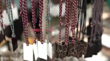  Esintide sallanan boncuklar Bokeh bakışlarıyla