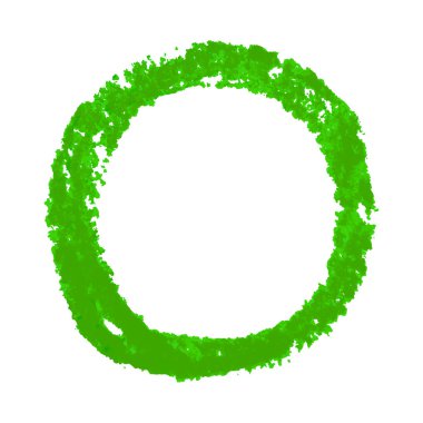 Beyaz arkaplanda izole edilmiş boya kalemi deseni lekesi