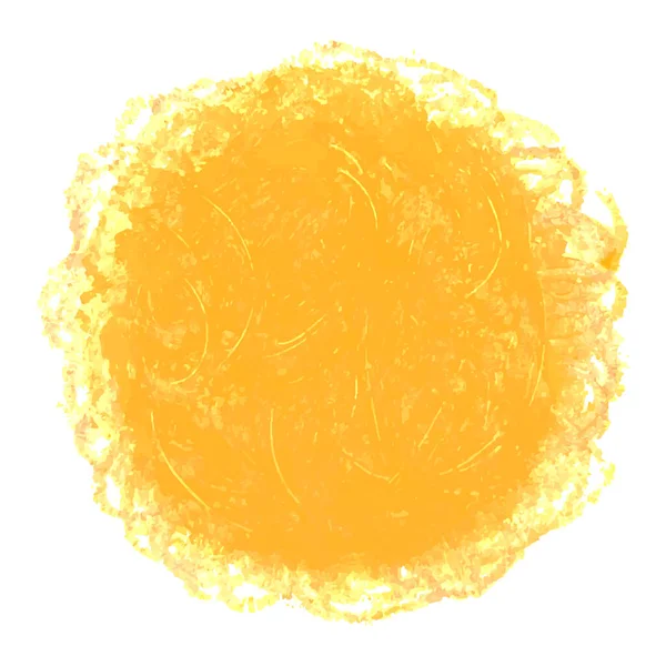 Crayon gribouillis texture tache isolée sur fond blanc — Image vectorielle