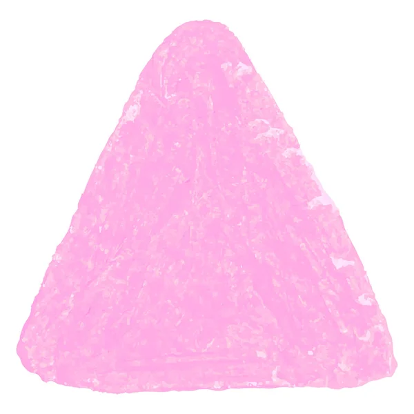 Forma de triángulo texturizado garabato crayón — Vector de stock