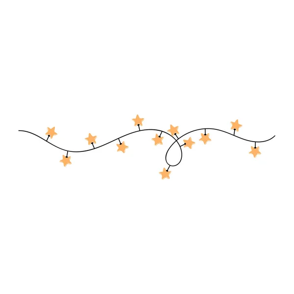 Illustration of twinkle lights decoration — Stock Vector