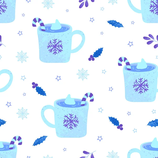 Ilustración de taza de Navidad — Vector de stock