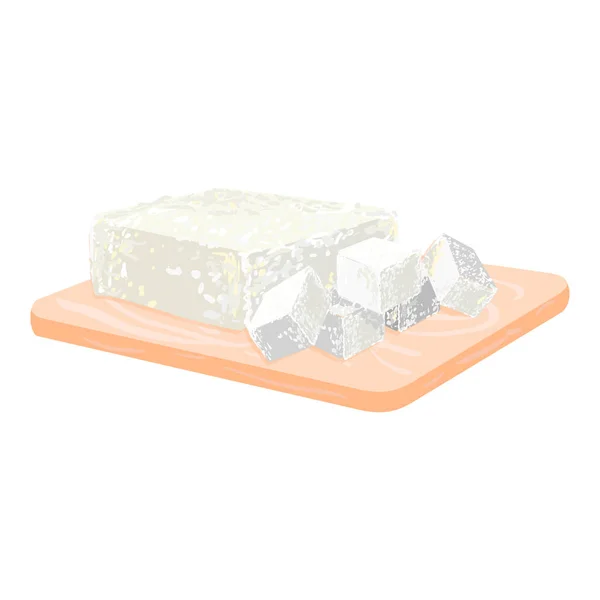 Illustration von Käse — Stockvektor