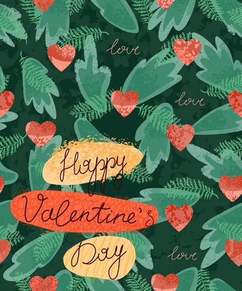 Tarjeta de felicitación día de San Valentín — Vector de stock