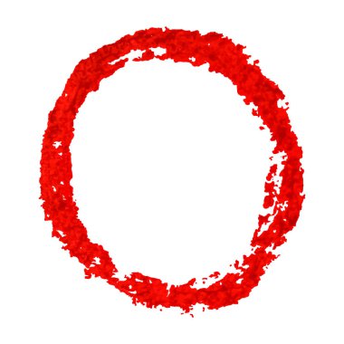 Beyaz arkaplanda izole edilmiş boya kalemi deseni lekesi