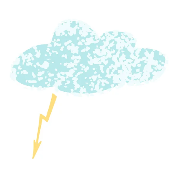 Cloud Kleurrijke Illustratie — Stockvector