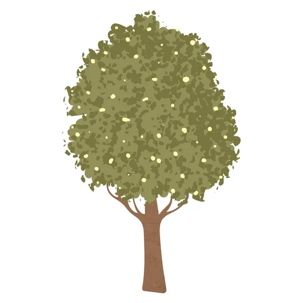 Illustration des arbres verts — Image vectorielle