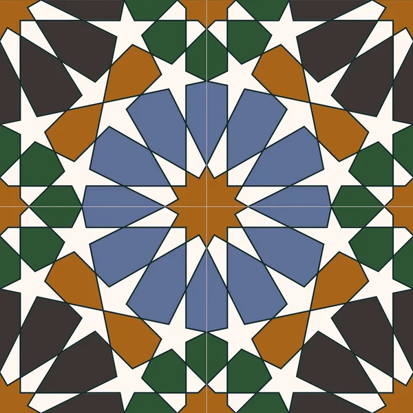 Naadloos Patroon Van Abstracte Geometrische Vormen Illustratie Basis Van Echte — Stockfoto