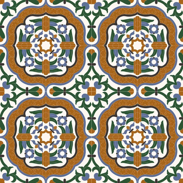 Abstrakte Geometrische Muster Vintage Ornamental Nahtlose Fliese Hintergrund — Stockfoto