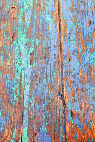 textura de madera pintada de azul desgastada