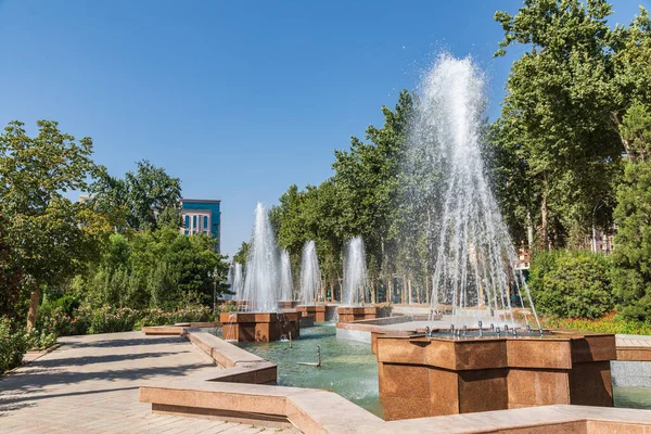 Dushanbe Tadzjikistan Rudaki Park Fontein Dushanbe — Stockfoto