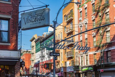 Little Italy, Manhattan, New York, New York, ABD. 3 Kasım 2021. Küçük İtalya 'da sokak sahnesi.