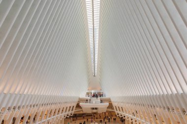 Manhattan, New York, New York, ABD. 3 Kasım 2021. One World Trade Center 'daki Oculus' un iç görünümü.