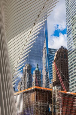 Manhattan, New York, New York, ABD. 3 Kasım 2021. One World Trade Center 'daki Oculus' un dış görünümü.