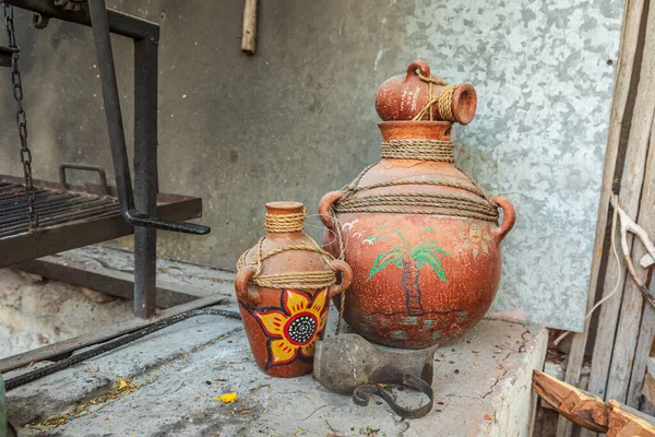 Mulege Baja California Sur Mexico 巴哈的墨西哥传统陶器 — 图库照片