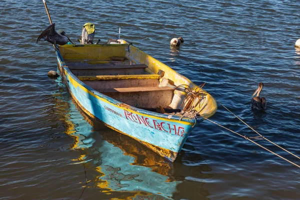 Loreto Baja California Sur México Novembro 2021 Pequeno Barco Porto — Fotografia de Stock