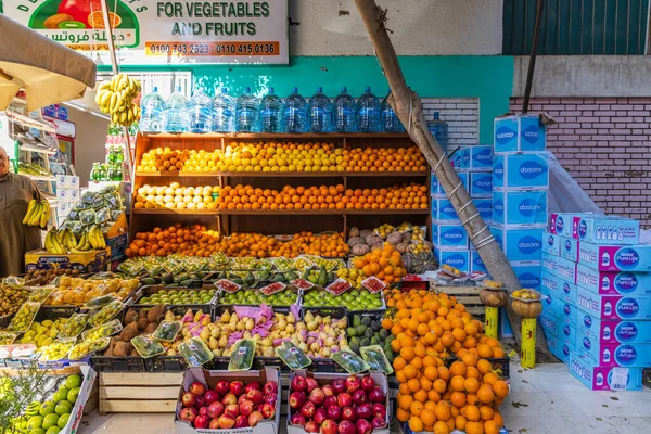 Cairo Egipto Febrero 2022 Fruta Fresca Pequeño Mercado Cairo — Foto de Stock