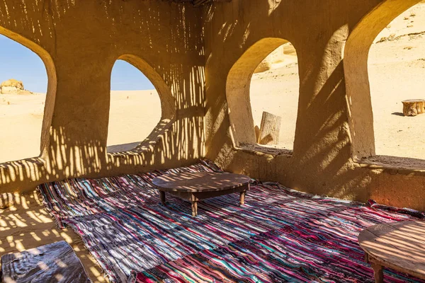 Wadi Hitan Faiyum Egipto Febrero 2022 Dentro Refugio Solar Sitio — Foto de Stock