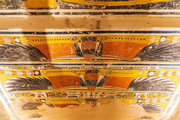 Valle Dei Luxor Egitto Febbraio 2022 Interno Delle Tombe Ramses — Foto Stock