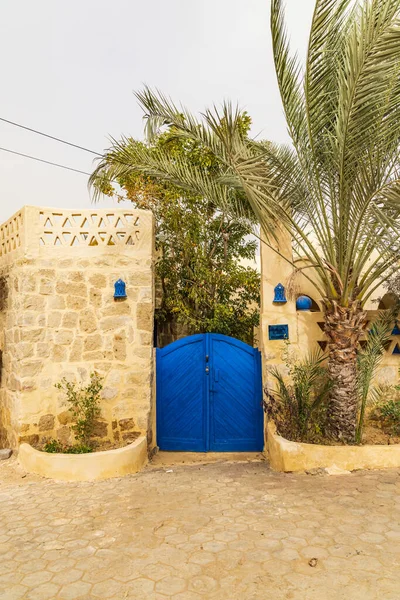 Faiyum Egypt Modrá Brána Kamenné Zdi Egyptě — Stock fotografie