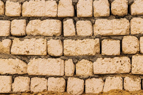 Faiyum, Egypt. Brick wall Building in the village of Faiyum.