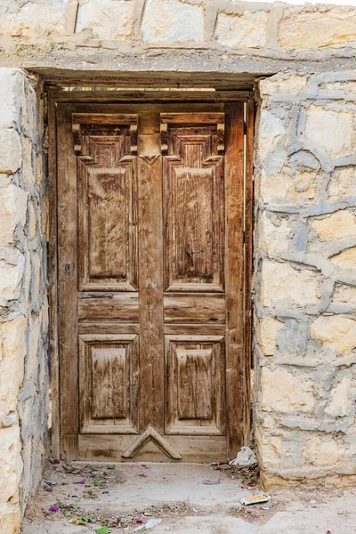 Faiyum Egipt Drewniane Drzwi Ścianie Wiosce Faiyum — Zdjęcie stockowe