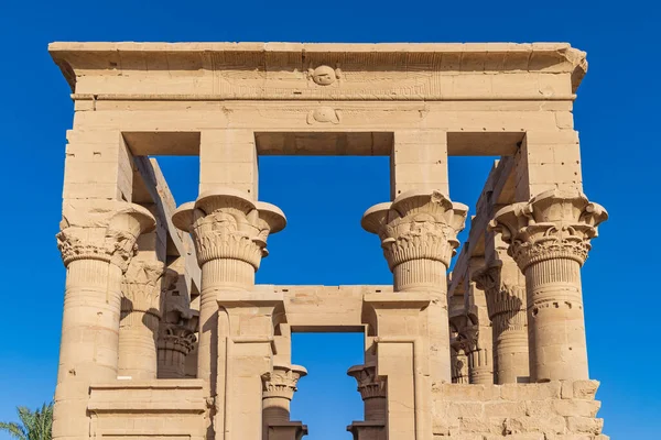 Isla Agilkia Asuán Egipto Templo Philae Patrimonio Humanidad Por Unesco — Foto de Stock