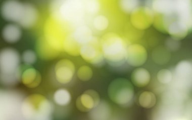 Doğa ormanı yumuşak ışığı soyut arkaplanı boca eder, Vektör 10 illüstrasyon bokeh parçacığını, arkaplan dekorasyonunu kaldırır