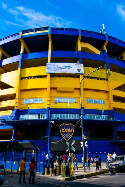 アルゼンチンのブエノスアイレス 2021年7月11日 ボカ地区にあるラ ボンボネラ チョコレートボックス と呼ばれるボカ ジュニアサッカースタジアム — ストック写真