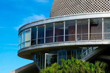 Buenos Aires, Arjantin. 13 Kasım 2021. Galileo Galilei Planetarium, Palermo bölgesindeki Tres de Febrero Park 'ta yer almaktadır.