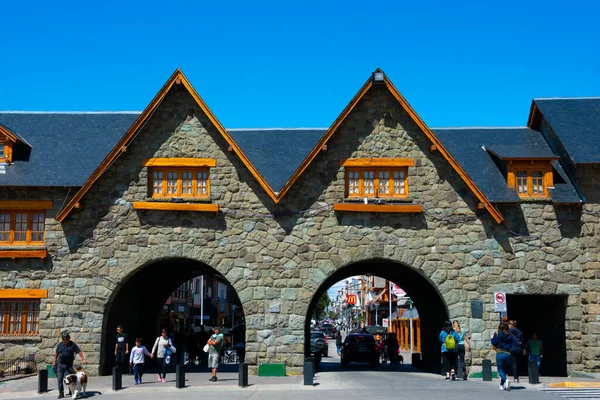 Bariloche Argentinië Februari 2020 Twee Arcades Hoofdstraat Bariloche Centrum — Stockfoto