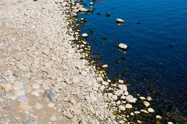 Каменный Пляж Озеро Науэль Хуапи Барилоче Аргентина — стоковое фото