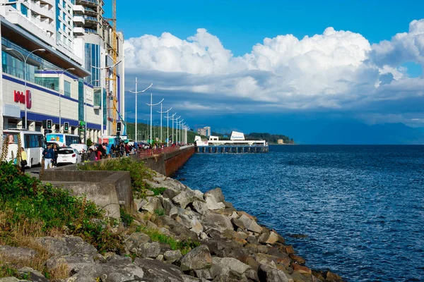Puerto Montt Chile Februar 2020 Blick Auf Die Hafenpromenade Von — Stockfoto