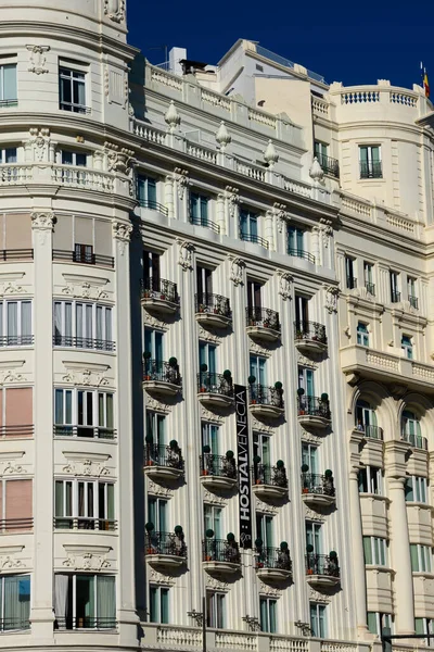 Valência Espanha Fevereiro 2019 Fachada Edifício Velho Perto Praça Câmara — Fotografia de Stock