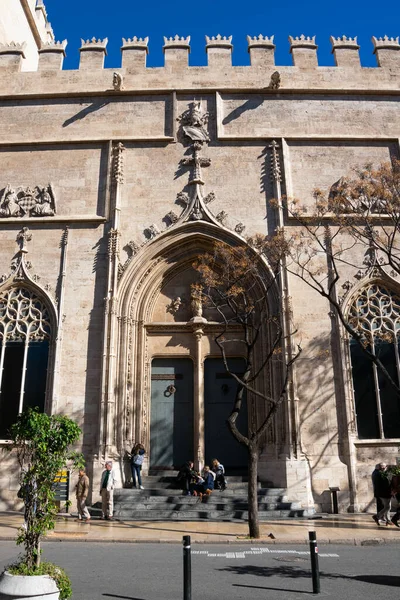 スペインのバレンシア 2019年2月5日 絹交換建物ファサード ロンハ — ストック写真